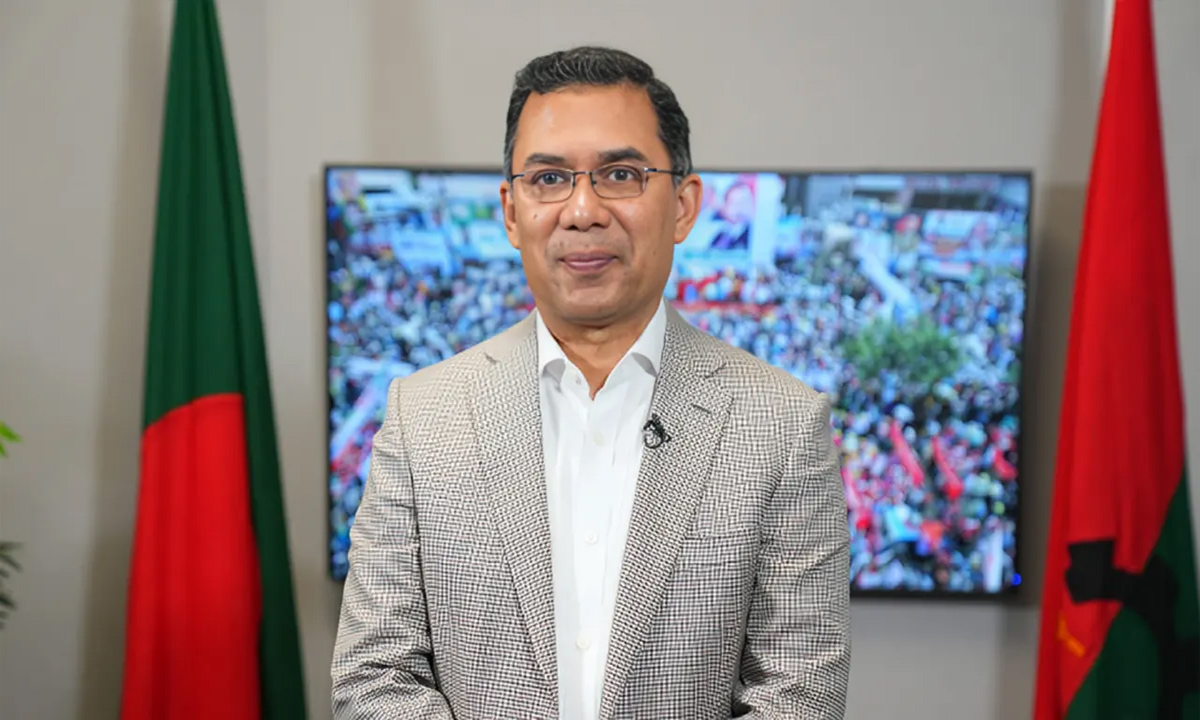 বিএনপির ভারপ্রাপ্ত চেয়ারম্যান তারেক রহমান । ছবি- সংগৃহীত