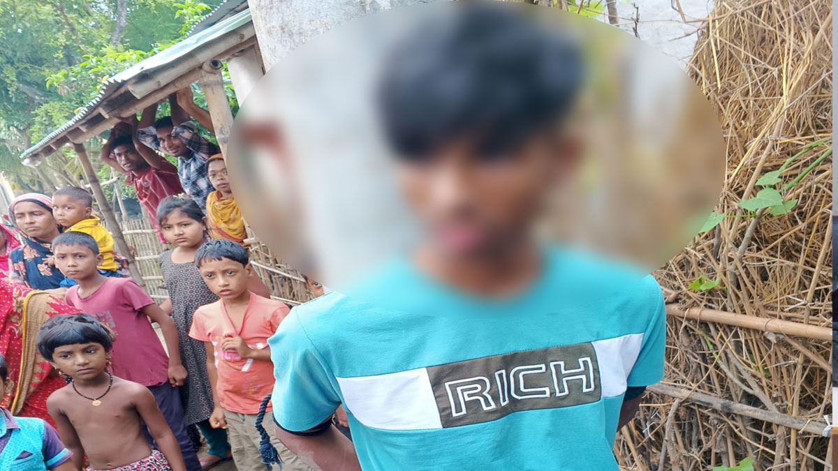 উপজেলার গোমস্তাপুর ইউনিয়নের ছাত্রলীগের তিন নম্বর ওয়ার্ডের সভাপতি নাহিদ। ছবি- রূপালী বাংলাদেশ