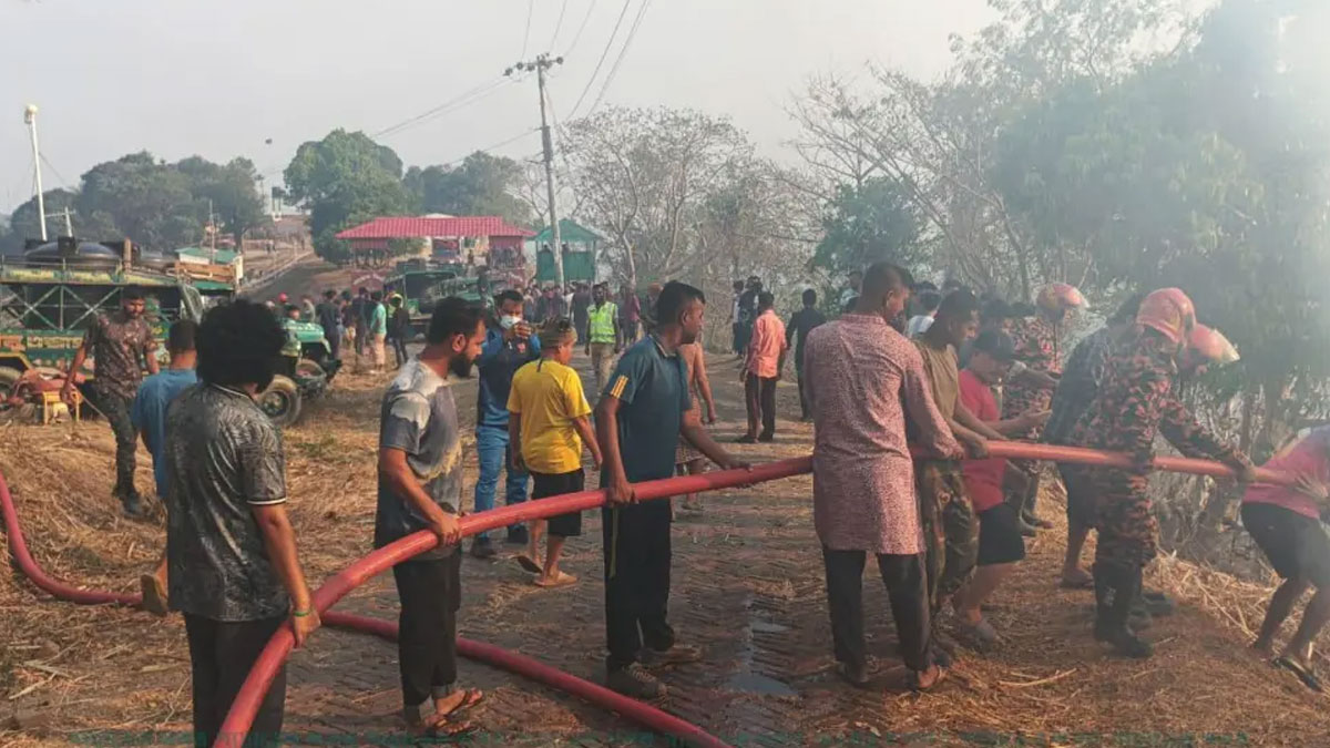 সাজেকে আগুনে কেড়ে নিল জুমচাষির প্রাণ
