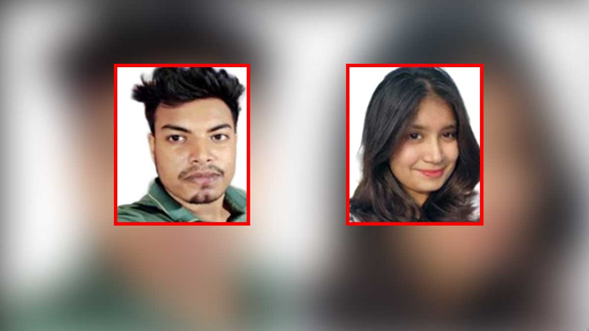 মো. শাহেদ আনোয়ার স্বাধীন ও সামিয়া ইসলাম ফারজানা। ছবি- সংগৃহীত