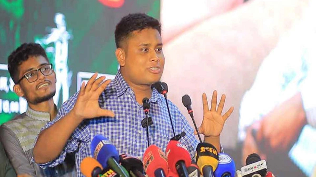জাতীয় নাগরিক পার্টির মুখ্য সংগঠক (দক্ষিণাঞ্চল) হাসনাত আব্দুল্লাহ। ছবি- সংগৃহীত