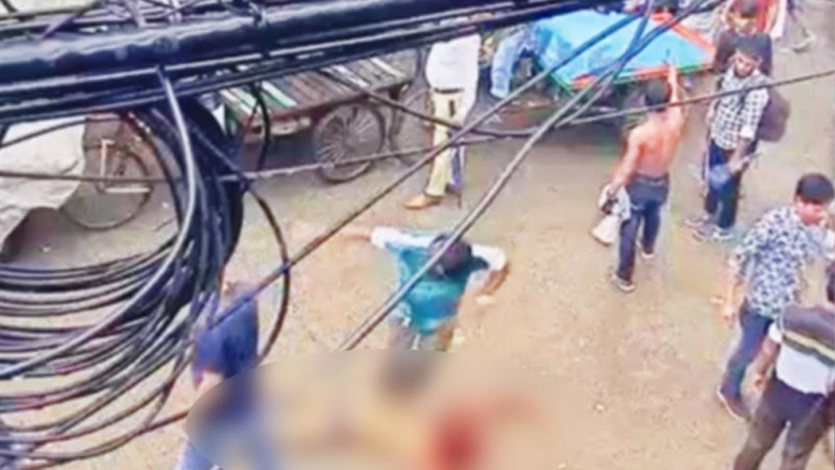সোহাগ হত্যাকাণ্ডের ভিডিও থেকে নেওয়া ছবি।
