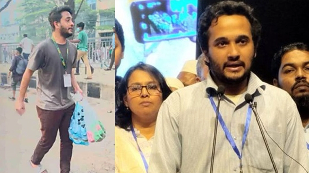 বামপাশে শহীদ মুগ্ধ ও ডানপাশে তার ভাই স্নিগ্ধ।