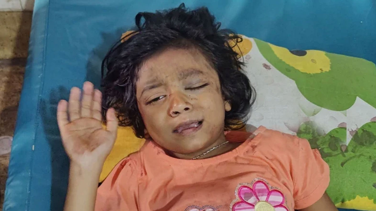 বাবার নাম ছাড়া কিছু বলতে পারছে না আরাধ্যা