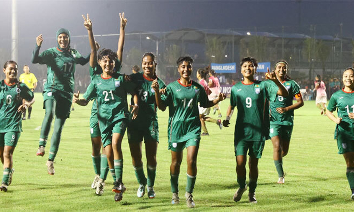 ভুটানকে ৪-১ গোলে হারাল বাংলাদেশের মেয়েরা