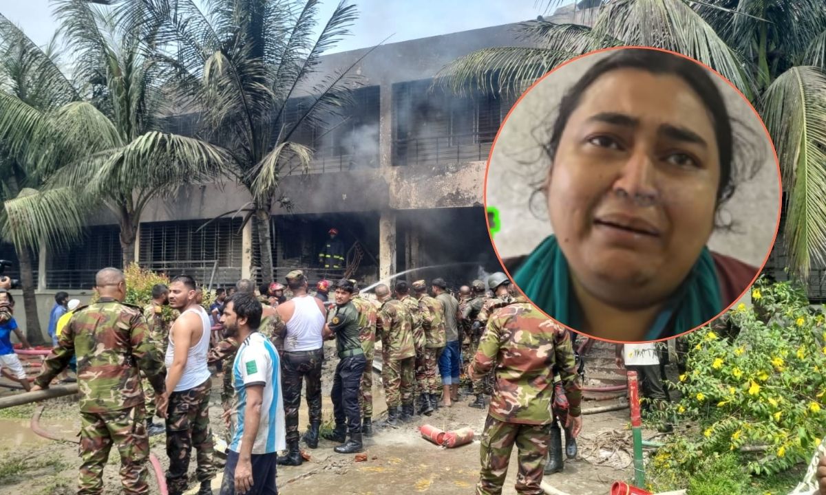 ছেলেকে খুঁজে পেতে মায়ের আহাজারি। ছবি- সংগৃহীত