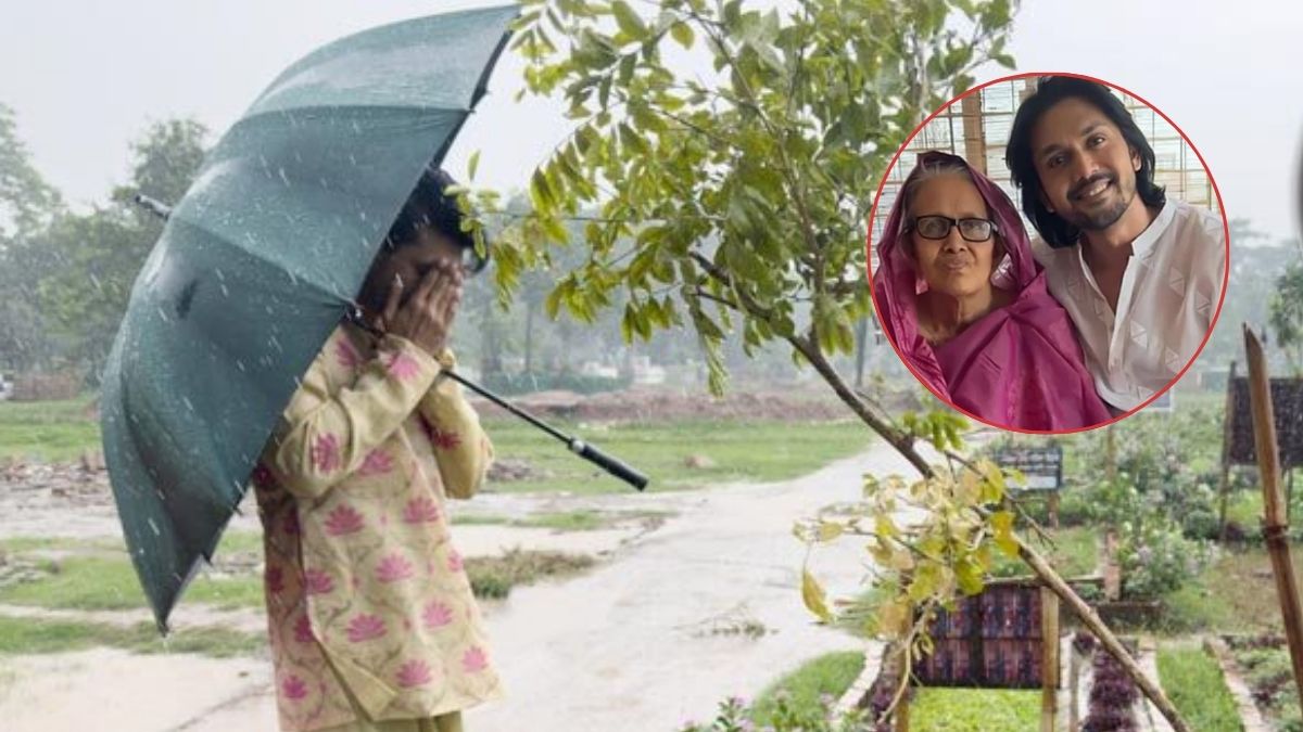 আরিফিন শুভ ও তার মা। ছবি-সংগৃহীত