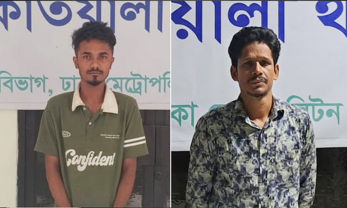 তারেক রহমান রবিন ও মাহমুদুল হাসান মহিন। ছবি- রূপালী বাংলাদেশ