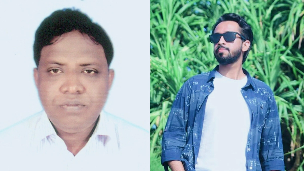 বাকৃবি ডিবেটিং সংঘের সভাপতি অধ্যাপক খায়রুল, সাধারণ সম্পাদক শুভ্র। ছবি- রূপালী বাংলাদেশ