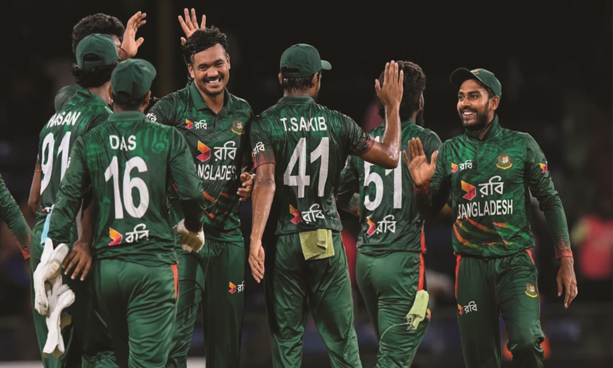 বাংলাদেশ জাতীয় ক্রিকেট  দল।  ছবি- সংগৃহীত