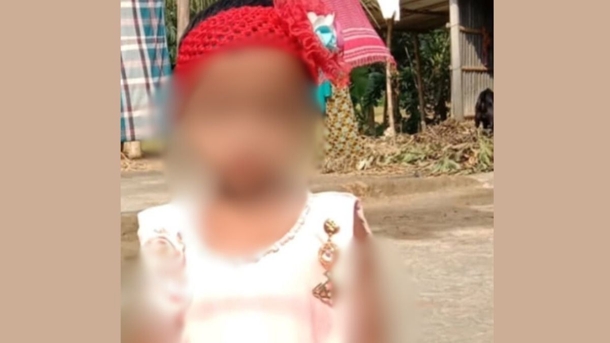সারিয়াকান্দিতে পুকুরে  ডুবে মারা যাওয়া শিশু আদুরী আক্তার। ছবি-রূপালী বাংলাদেশ