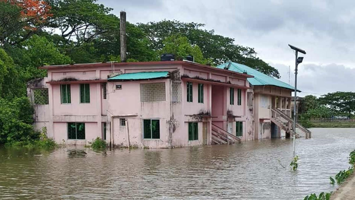 প্লাবিত নিঝুমদ্বীপ।                ছবি: সংগৃহীত