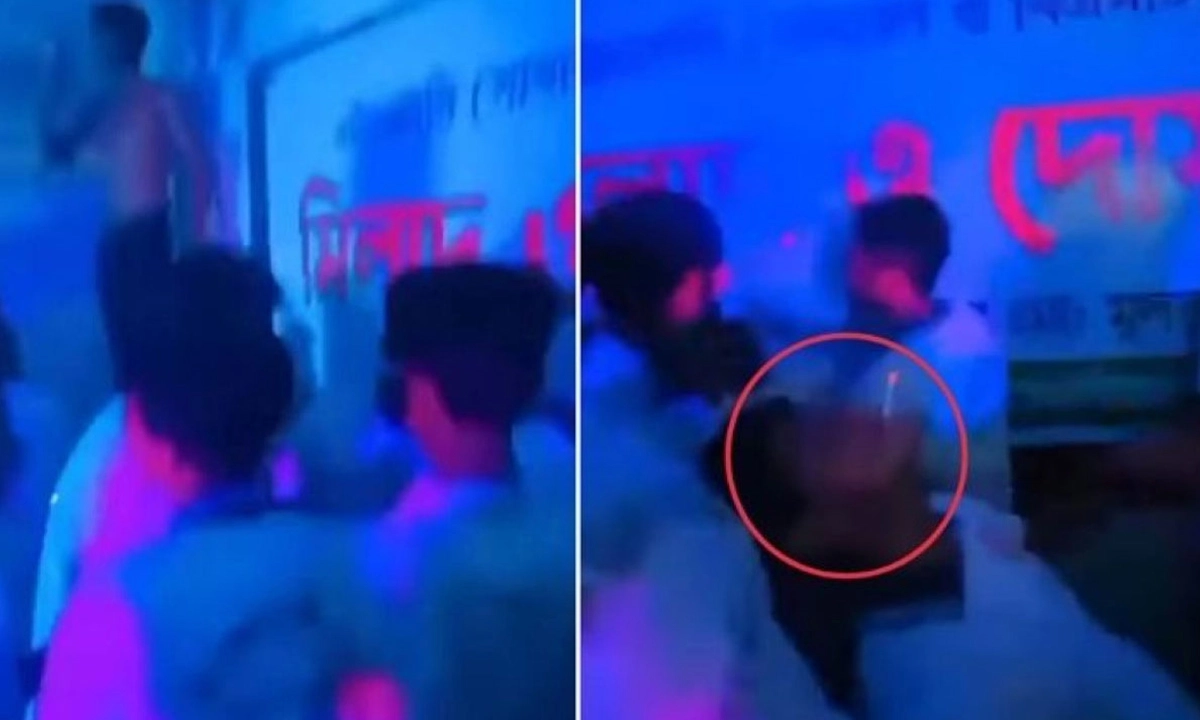 দাগনভূঞা সরকারি কলেজে বিদায় অনুষ্ঠানে শিক্ষার্থীদের অশ্লীলতা ও ধূমপান ।  ছবি- সংগৃহীত