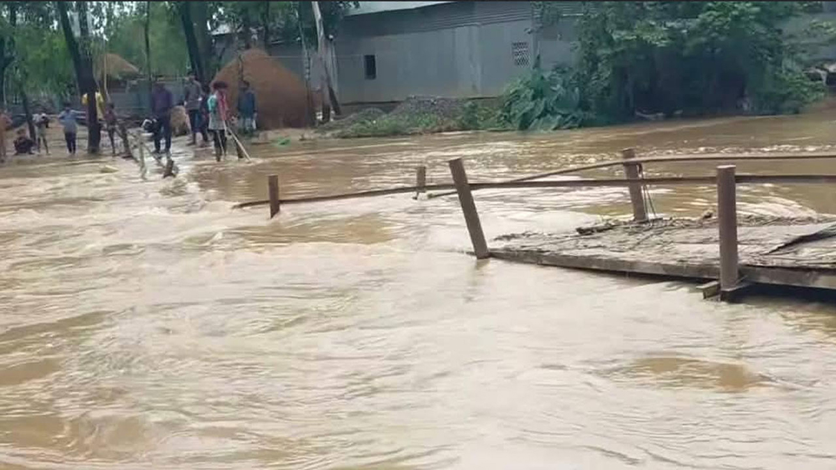 শেরপুরে বাড়ছে নদীর পানি, বড় ধরনের ক্ষতির শঙ্কা
