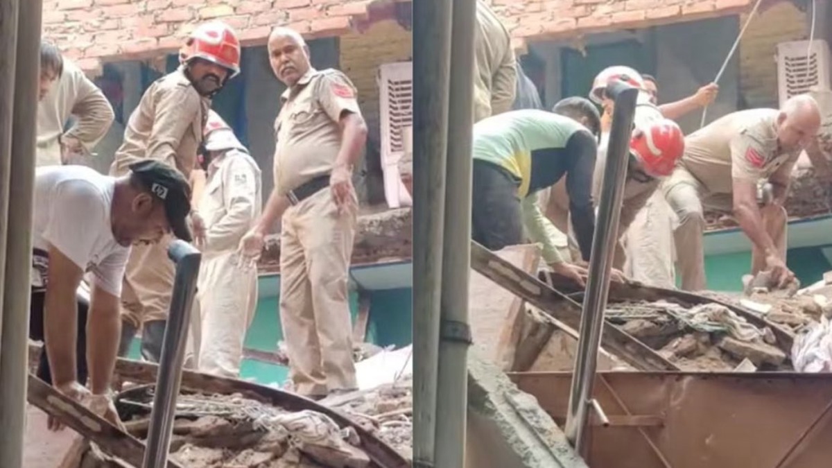 ধসে পড়া ভবনে উদ্ধারকাজ চালাচ্ছেন কর্মীরা। ছবি-সংগৃহীত
