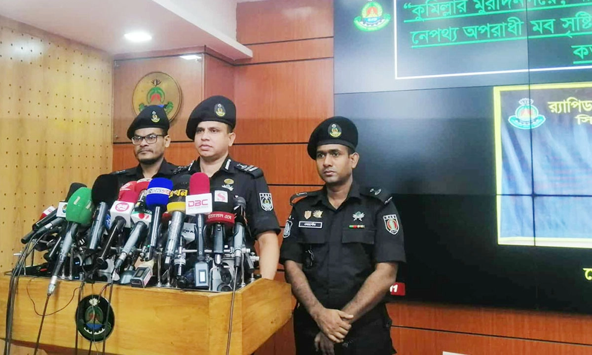 কারওয়ান বাজারে র‍্যাব মিডিয়া সেন্টারে আয়োজিত ব্রিফিং।    ছবি- সংগৃহীত