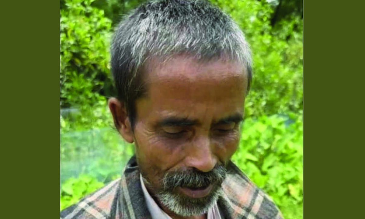 মানসিক ভারসাম্যহীন শিহাব উদ্দিন সাবু মিয়া।            ছবি- সংগৃহীত