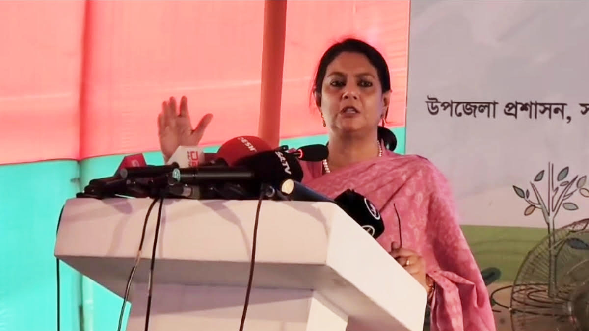 বন ও জলবায়ু পরিবর্তন মন্ত্রণালয়ের উপদেষ্টা সৈয়দা রিজওয়ানা হাসান।        ছবি- রূপালী বাংলাদেশ