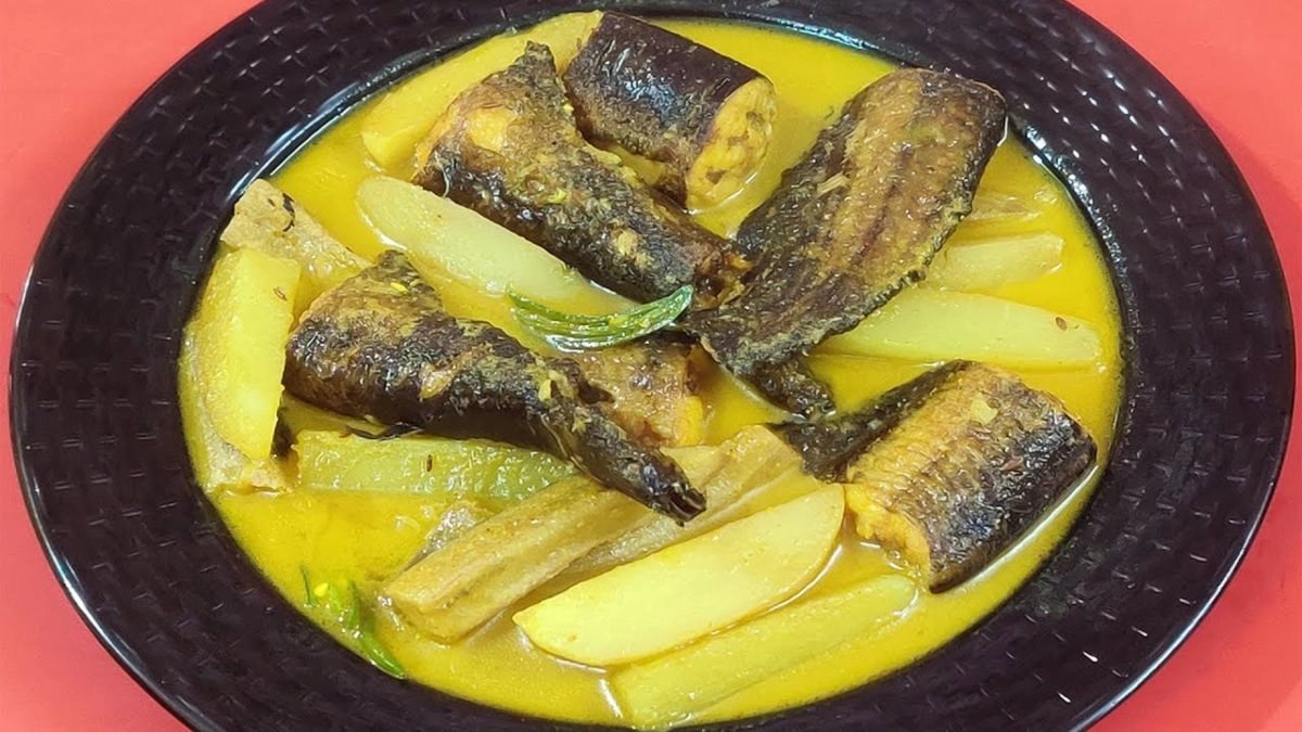 রান্না করা শিং মাছ। ছবি: সংগৃহীত