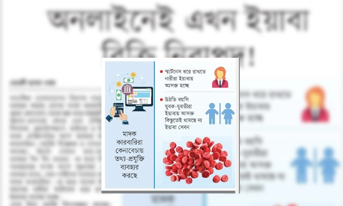 অনলাইনেই এখন ইয়াবা বিক্রি নিরাপদ!  ছবি- রূপালী বাংলাদেশ