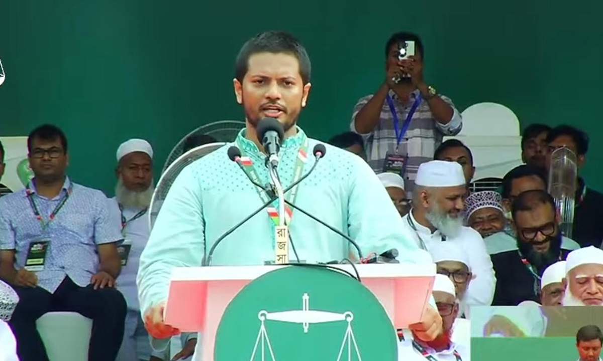 ছাত্রশিবিরের কেন্দ্রীয় সভাপতি জাহিদুর রহমান। ছবি- সংগৃহীত