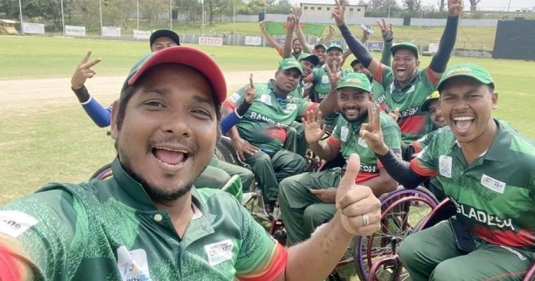 হুইলচেয়ার ক্রিকেটের বিশ্বকাপে খেলবে বাংলাদেশ