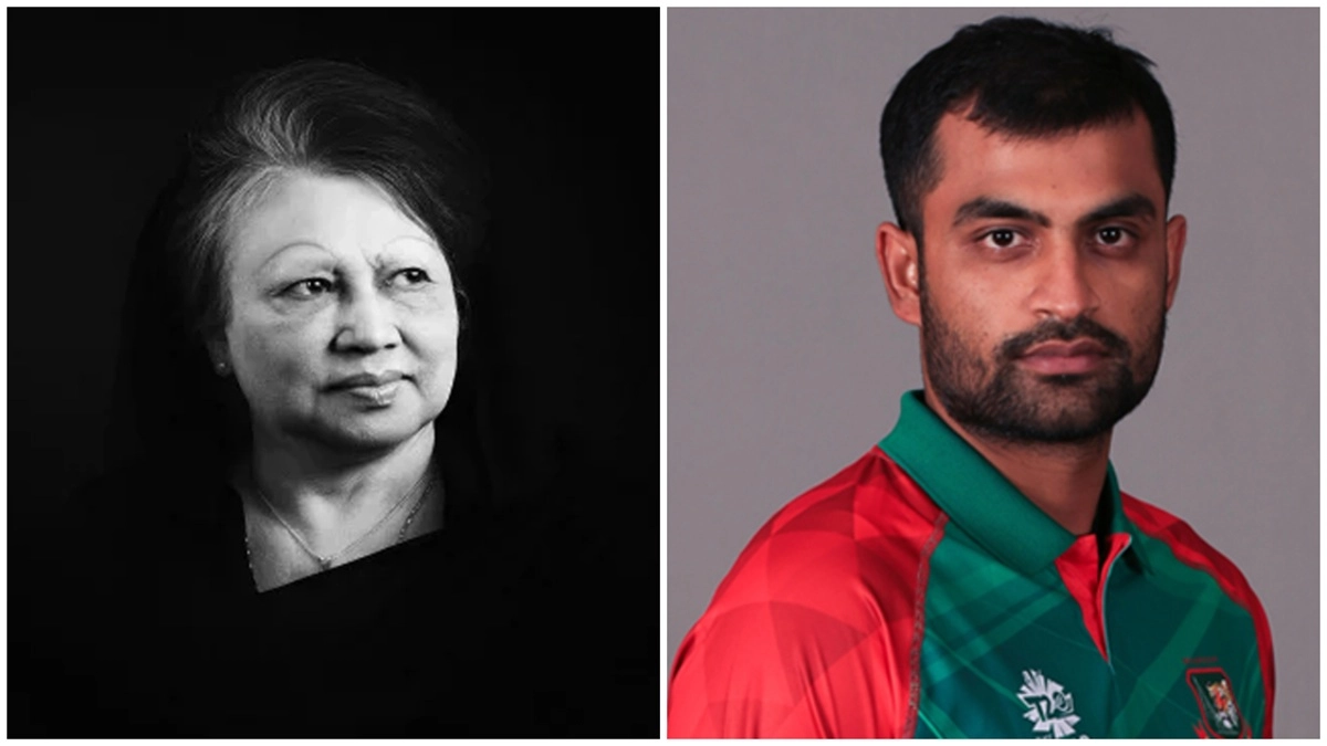 খালোদা জিয়া ও তামিম ইকবাল। ছবি : সংগৃহীত
