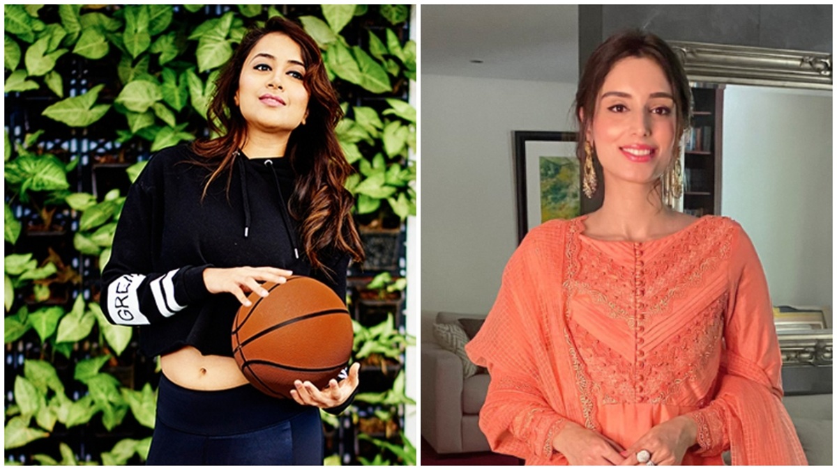 পাকিস্তানের জয়নব আব্বাস ও ভারতের রিধিমা পাঠক। ছবি- সংগৃহীত