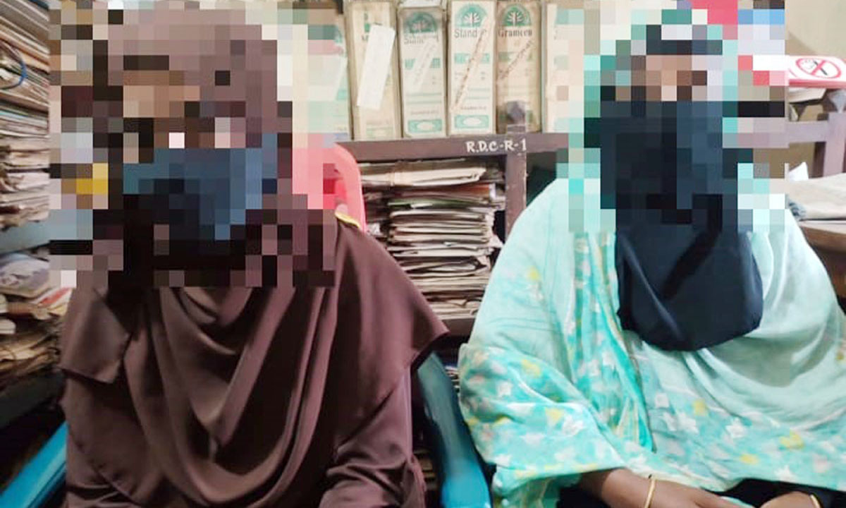 স্কুলছাত্রীকে সংঘবদ্ধ ধর্ষণ ও ভিডিও ধারণ করে উল্লাস। ভুক্তভোগী ও তার নিকতাত্মীয়। ছবি : রূপালী বাংলাদেশ