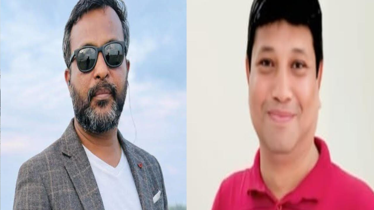 সভাপতি আরিফ সিকদার এবং সাধারণ সম্পাদক রাসেল মোল্লা। ছবি :  রূপালী বাংলাদেশ