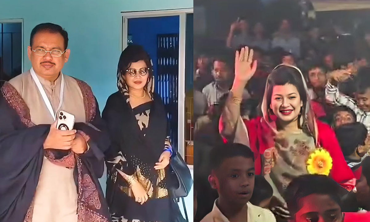 ভোটের মাঠে চমক দেখাচ্ছেন কিরনপত্নী লাবণ্য। ছবি : রূপালী বাংলাদেশ