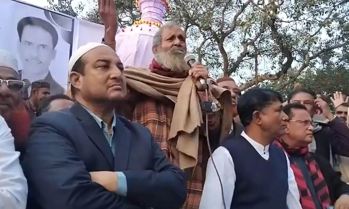 নাটোরের লালপুরে নির্বাচনি জনসভা। ছবি : রূপালী বাংলাদেশ