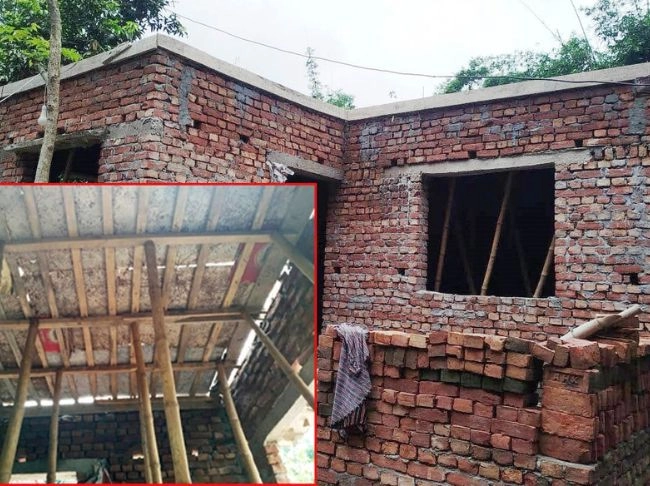 মুক্তিযোদ্ধার ঘর  নির্মাণে স্থবিরতা