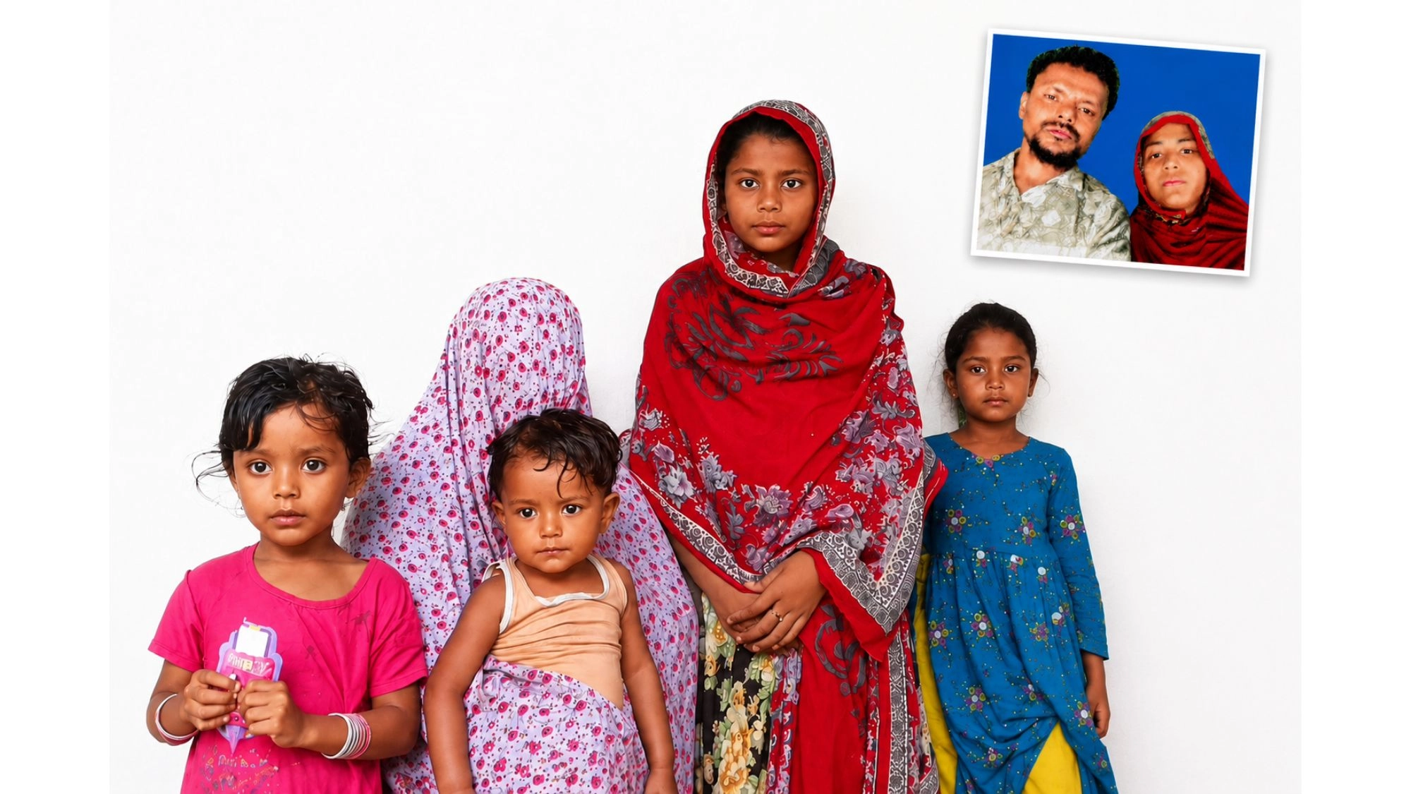 ৪ কন্যা নিয়ে অসহায় মায়ের জীবনযুদ্ধ