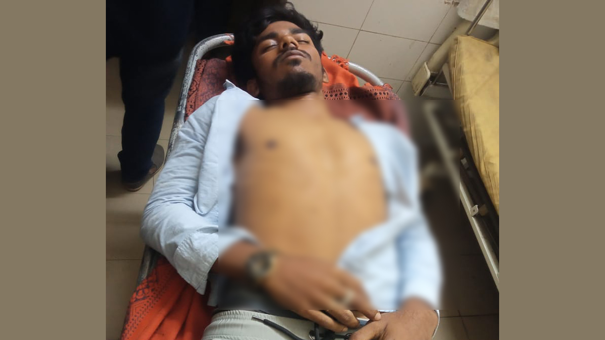 আহত সায়েম উদ্দিন। ছবি : সংগৃহীত