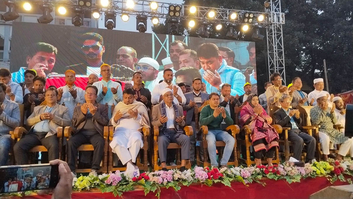 সমাবেশে কৃষকদলের বিপুল সংখ্যক নেতাকর্মী  উপস্থিত ছিলেন।  ছবি- রূপালী বাংলাদেশ