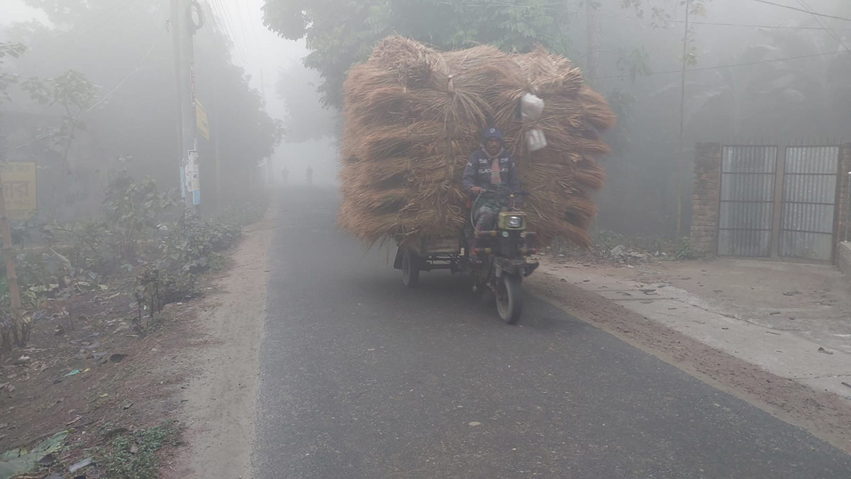 চুয়াডাঙ্গার ওপর দিয়ে মৃদু শৈত্যপ্রবাহ বয়ে যাচ্ছে।  ছবি : রূপালী বাংলাদেশ