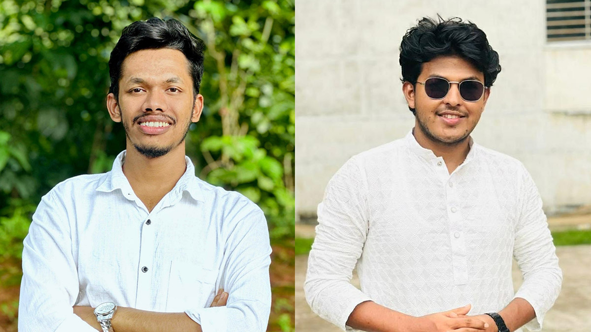 সভাপতি সাজ্জাদ হোসেন ও মো. মাইনুদ্দিন হাওলাদার (মঈন)।   ছবি- রূপালী বাংলাদেশ