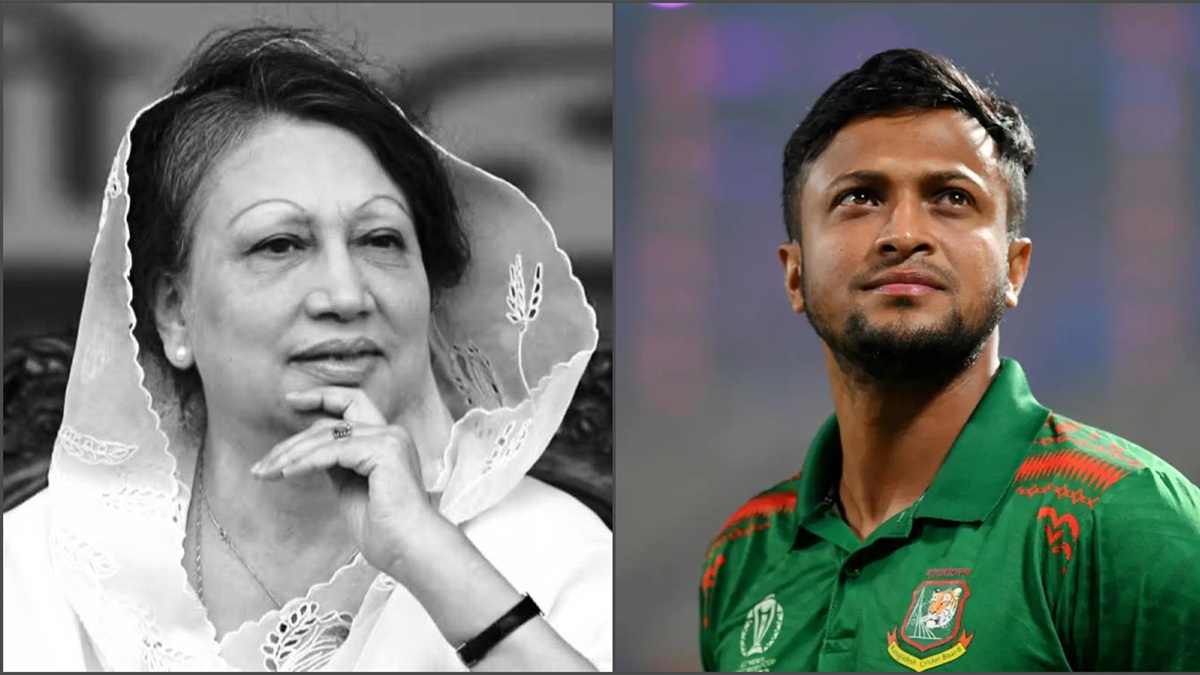 খালেদা জিয়া ও সাকিব আল হাসান। ছবি : সংগৃহীত