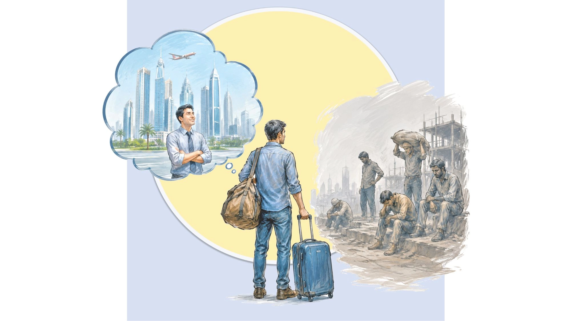 স্বপ্নের প্রবাস বাস্তবের অনিশ্চয়তা