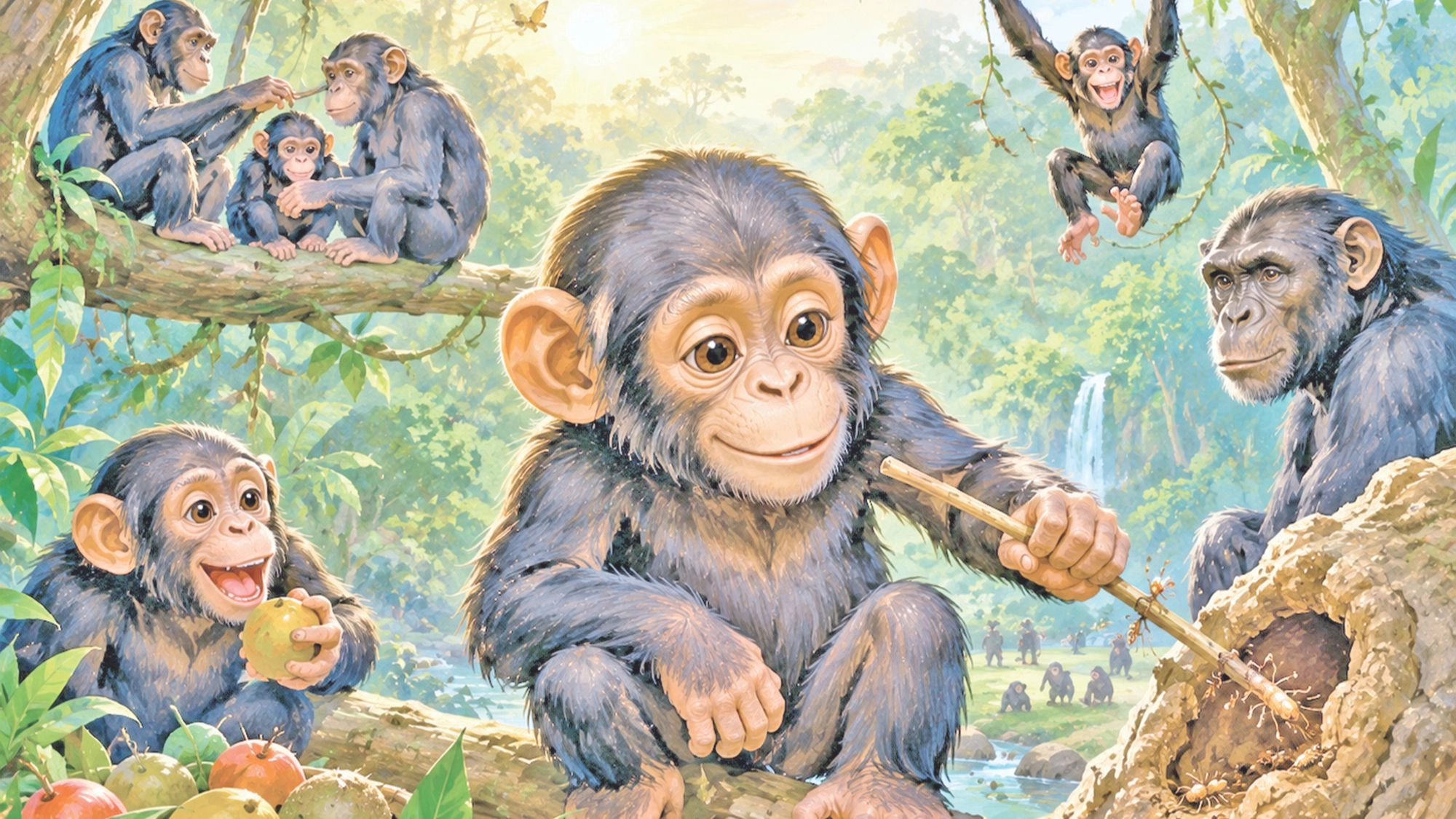 রাসনা ও ছোট্ট শিম্পাঞ্জি