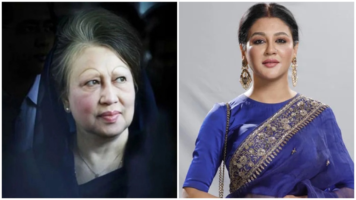 খালোদা জিয়া ও জয়া আহসান। ছবি : সংগৃহীত