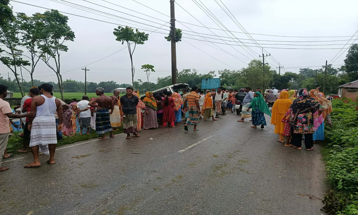 নীলফামারীতে সড়ক দুর্ঘটনায় নিহত ২, বর কনেসহ আহত ১২