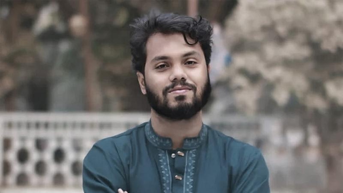ইনকিলাব মঞ্চের মুখপাত্র শহীদ শরীফ ওসমান বিন হাদি। ছবি : সংগৃহীত
