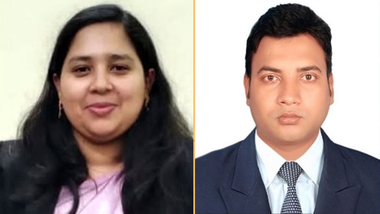 বদলি আজিজুন নাহার ও নতুন ইউএনও মোহাম্মদ রবিন মিয়া। ছবি- রূপালী বাংলাদেশ