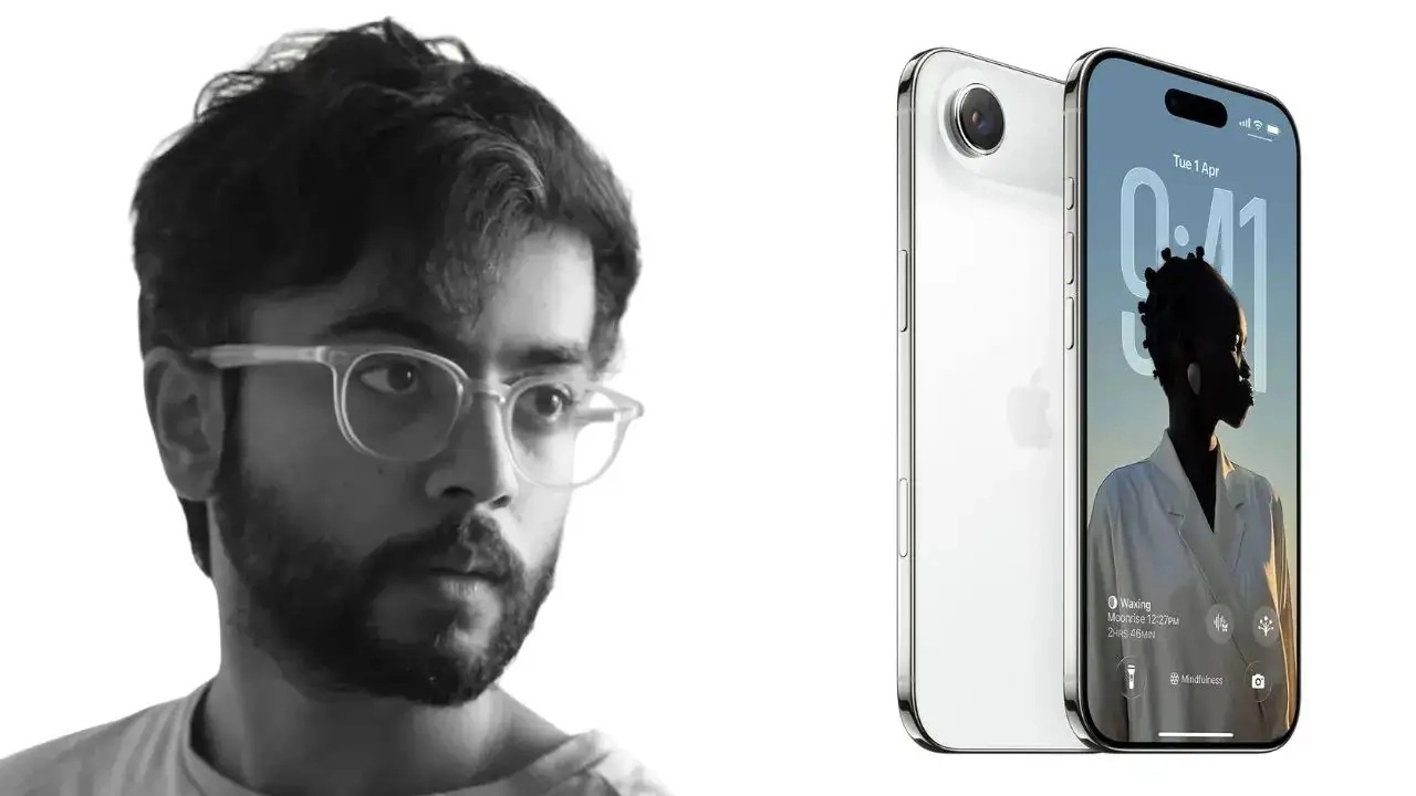 বাংলাদেশি বংশোদ্ভুত আবিদুর চৌধুরীর সবচেয়ে পাতলা আইফোন। ছবি- সংগৃহীত