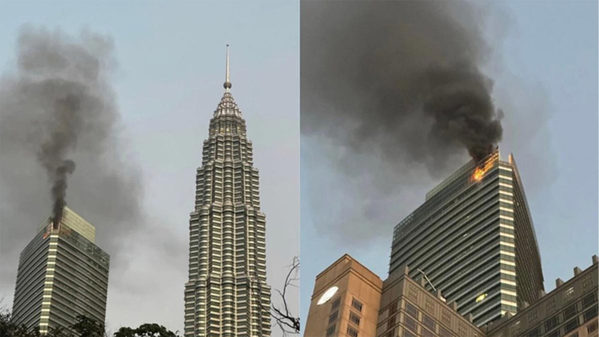 কুয়ালালামপুরের আইকনিক পেট্রোনাস টাওয়ার।