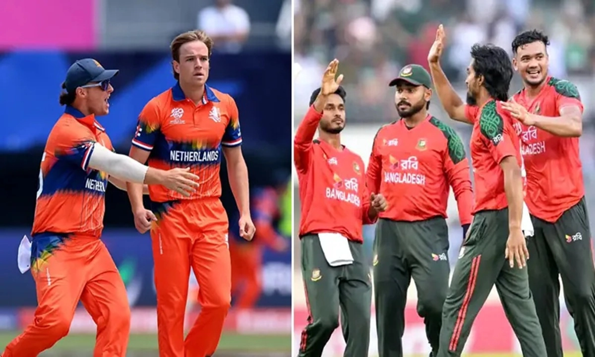 নেদারল্যান্ডস ও বাংলাদেশ জাতীয় ক্রিকেট দল। ছবি- সংগৃহীত