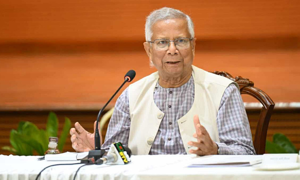 প্রধান উপদেষ্টা অধ্যাপক ড. মুহাম্মদ ইউনূস। ছবি : সংগৃহীত