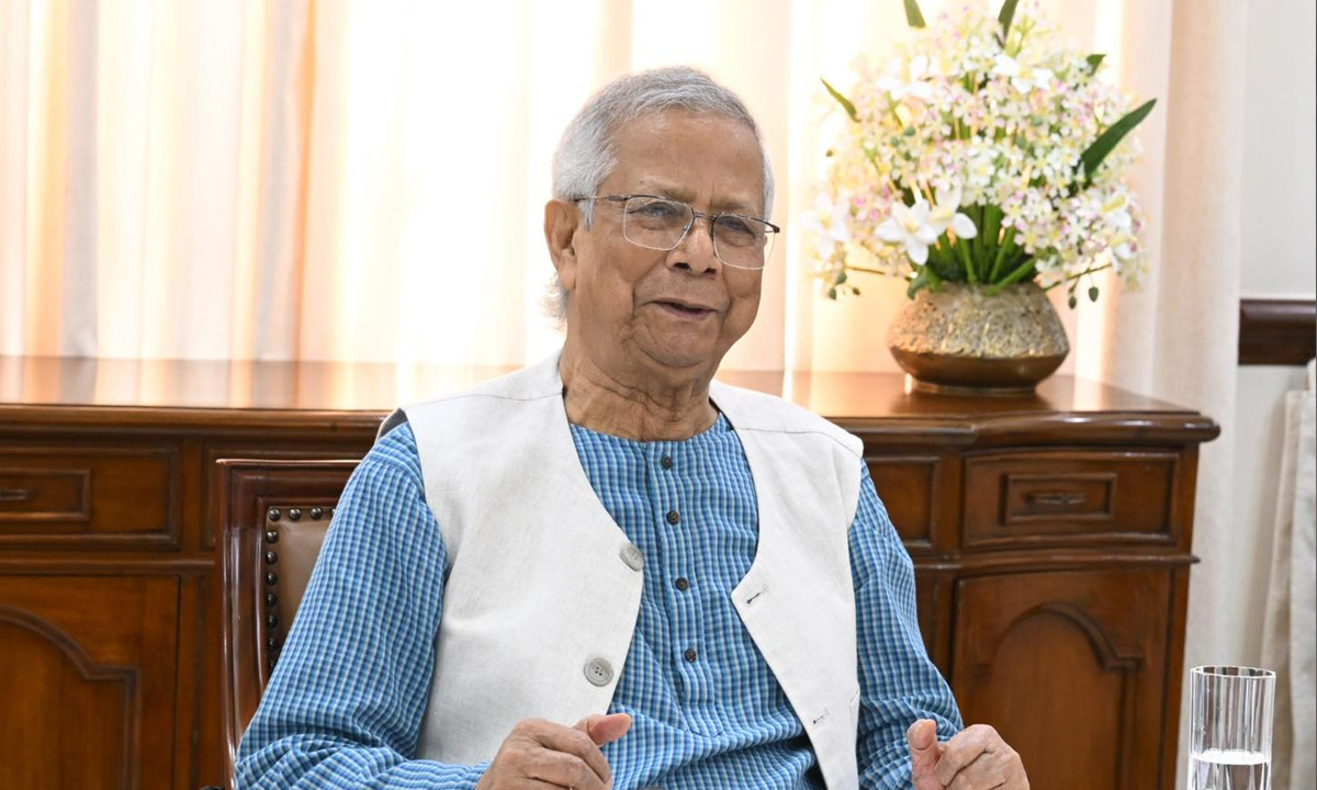 প্রধান উপদেষ্টা অধ্যাপক ড. মুহাম্মদ ইউনূস। ছবি- সংগৃহীত